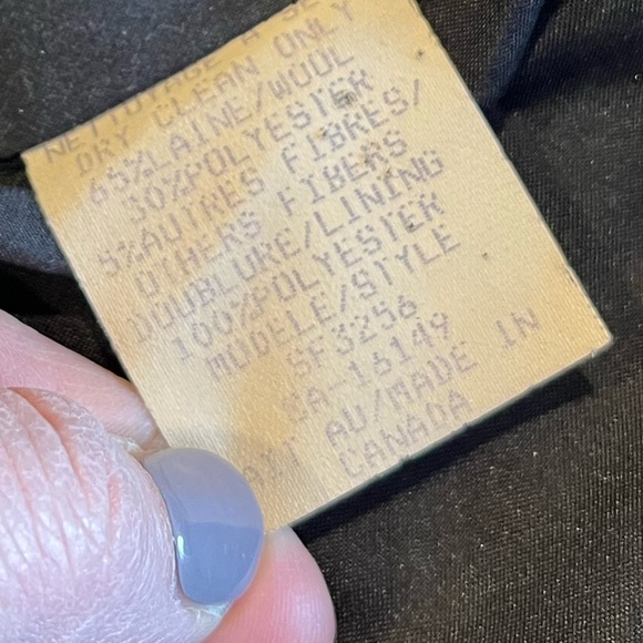 LES AILES DE LA MODE vintage black and white houndstooth blazer size 11 - Picture 3 of 10